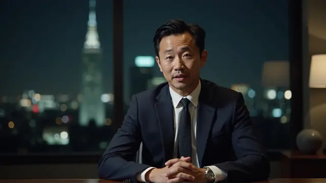 Realistic avatar host delivering the narration
